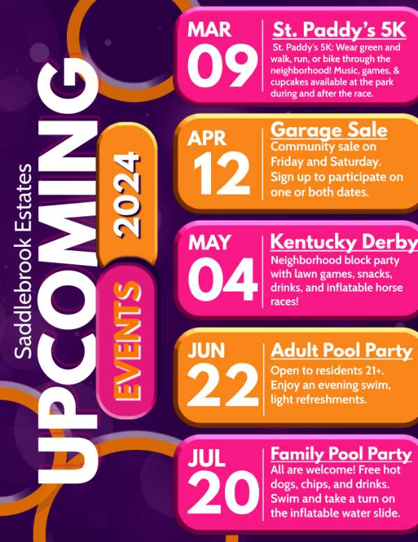 Saddlebrook Estates HOA, Homeowners Association, Waxahachie, Texas, HOA